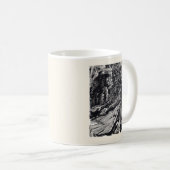 Mug "Confess !", dessin à l'encre d'Inde (Devant droit)