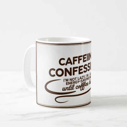 Mug Confession de caféine 2 (Devant gauche)