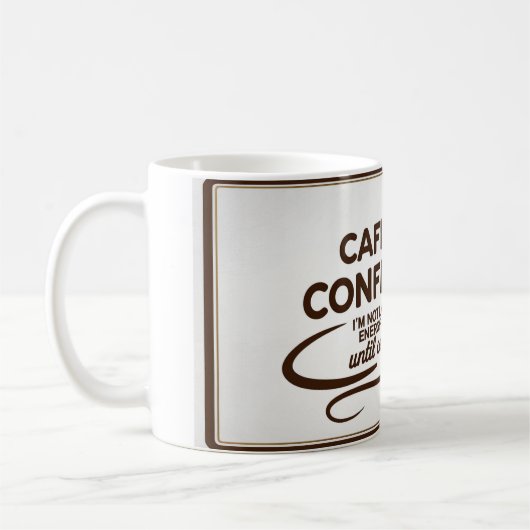 Mug Confession de caféine 2 (Gauche)