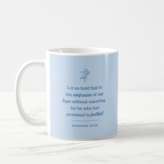 Mug Confession d'espérance chrétienne (Gauche)