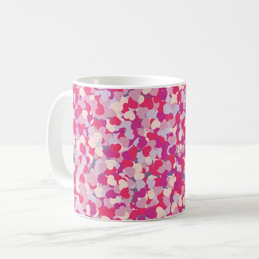 Mug Confetti Coeur multicolore2 (Devant gauche)