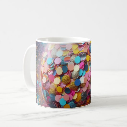 Mug confetti coloré ! (Devant gauche)