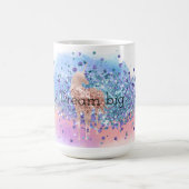 Mug Confetti de Parties scintillant d'eau violette de  (Centre)