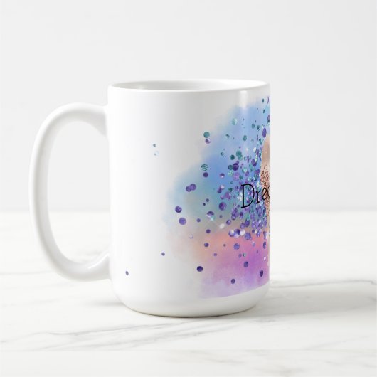 Mug Confetti de Parties scintillant d'eau violette de  (Gauche)