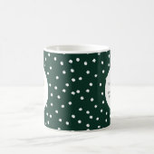 Mug Confetti de vacances vert Simple Logo d'entreprise (Centre)
