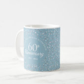 Mug Confetti des Coeurs du 60e anniversaire (Devant gauche)