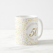 Mug Confetti du 50e anniversaire du Mariage (Devant droit)