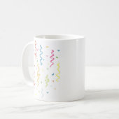 Mug Confetti et Streamers colorés (Devant gauche)