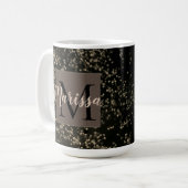 Mug Confetti Monogram Chic Gold (Devant gauche)