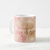 Mug Confettis Aquarelle Or Rose Bronze (Devant gauche)