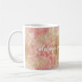 Mug Confettis Aquarelle Or Rose Bronze (Gauche)