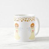 Mug Confettis d'ange et de points dorés (Devant droit)