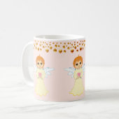 Mug Confettis d'ange et de points dorés (Devant gauche)
