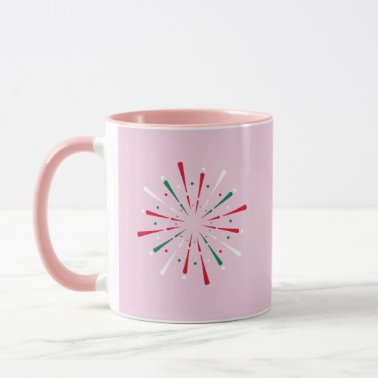 Mug Confettis de célébration vibrants, Feux d'artifice (Gauche)