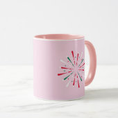 Mug Confettis de célébration vibrants, Feux d'artifice (Devant droit)