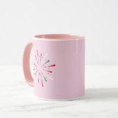 Mug Confettis de célébration vibrants, Feux d'artifice (Devant gauche)
