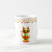 Mug Confettis de chat et de points dorés (Centre)