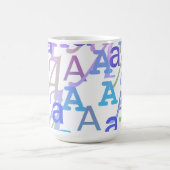 Mug Confettis de lettres "A" (Centre)