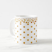 Mug Confettis de points dorés (Devant gauche)