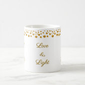 Mug Confettis de points dorés Love & Light (Centre)