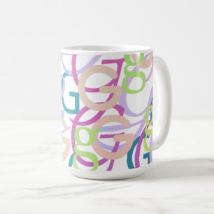Mug Confettis en forme de lettre "G"