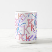 Mug Confettis en forme de lettre "K" (Centre)