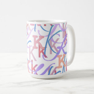 Mug Confettis en forme de lettre "K"