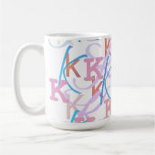 Mug Confettis en forme de lettre "K" (Gauche)