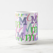 Mug Confettis en forme de lettre "M" (Centre)