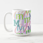 Mug Confettis en forme de lettre "M" (Gauche)