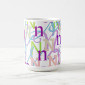 Mug Confettis en forme de lettre "N" (Centre)