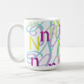 Mug Confettis en forme de lettre "N" (Gauche)