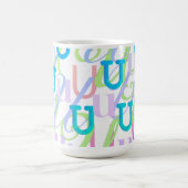 Mug Confettis en forme de lettre "U" (Centre)