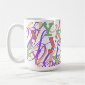 Mug Confettis en forme de lettre "Y" (Gauche)