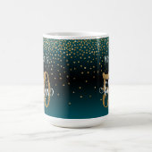 Mug Confettis & Script 50 & Fabuleux, Ombré Bleu sarce (Centre)
