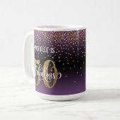 Mug Confettis & Script 50 & Fabuleux, Ombré rose et no (Devant gauche)