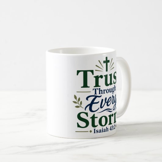 Mug Confiance à travers chaque tempête dévotion quotid (Devant droit)