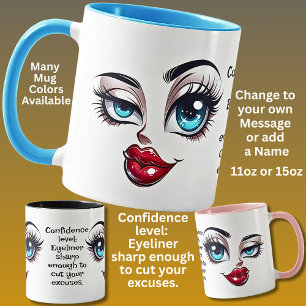 Mug Confiance, Ajouter un message nominatif, Yeux Fabu