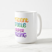 Mug Confiance Capable Et Super Extraordinaire (Devant droit)