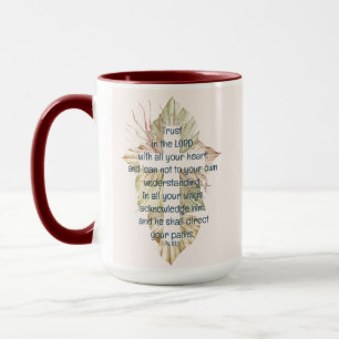Mug Confiance dans le Seigneur avec toutes tes Écritur