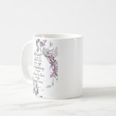 Mug Confiance dans le Seigneur floral (Devant gauche)