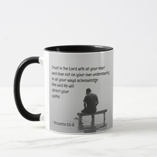 Mug Confiance Dans Le Seigneur Ravissant L'Application (Gauche)