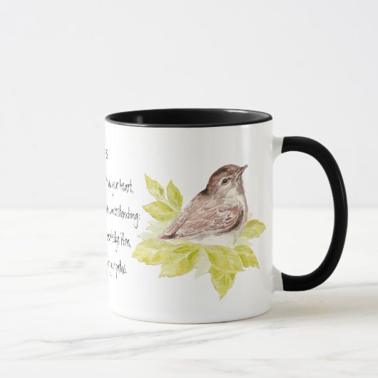 Mug Confiance dans l'Écriture du Seigneur avec Aquarel (Droite)
