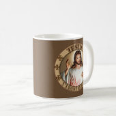Mug Confiance divine de Jésus I de pitié dans vous (Devant droit)