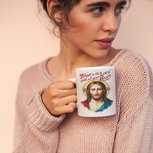 Mug Confiance Divine : Jésus Encourageant la foi