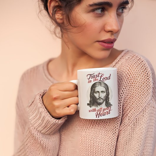 Mug Confiance divine : Message de Jésus