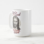 Mug Confiance divine : Message Jésus (Devant gauche)