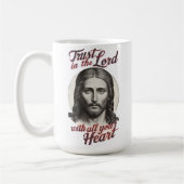 Mug Confiance divine : Message Jésus (Gauche)