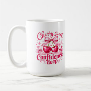 Mug Confiance Douce Cerise Rose Profond Citation Coque