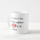 Mug Confiance masculine du cadeau | de considérant de (Devant gauche)